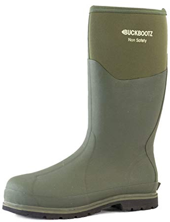 Buckler Buckbootz BBZ5020 Waterproof Neoprene Wellington Boots - UK Sizes 6 - 12, Green, 9 UK