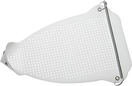 vhbw Universal Textilschutzsohle für Bügeleisen - Bügelschuh, PTFE (Teflon) Beschichtet, 235 x 160 mm, Weiß