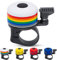 Fahrrad Fuchs Mini Fahrradklingel - WeiÃŸ mit Buntem Regenbogen - Klingel passend für jedes Fahrrad - ideal für Kinder und Erwachsene