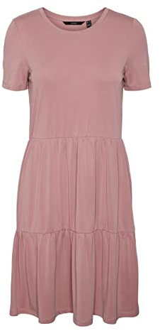 VERO MODA Damen Vmfilli Calia Short Dress Ga Noos Kleid, Nostalgia Rose, XS EU