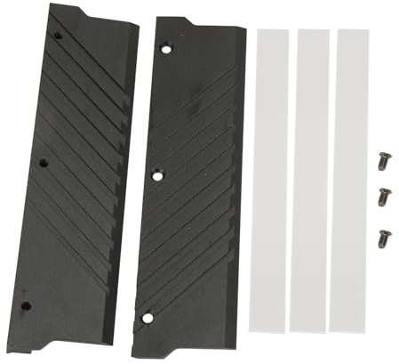DDR5 Heat Sink, Efficient Memory RAM Cooler, Easy Installation, Fast Heat Conduction, Performance Improvement with Aluminum Alloy for MEO PMOAB G (BLACK)