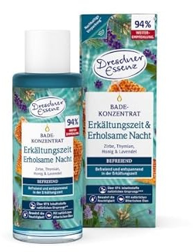 Badekonzentrat Erkältungszeit & Erholsame Nacht von Dresdner Essenz,125ml