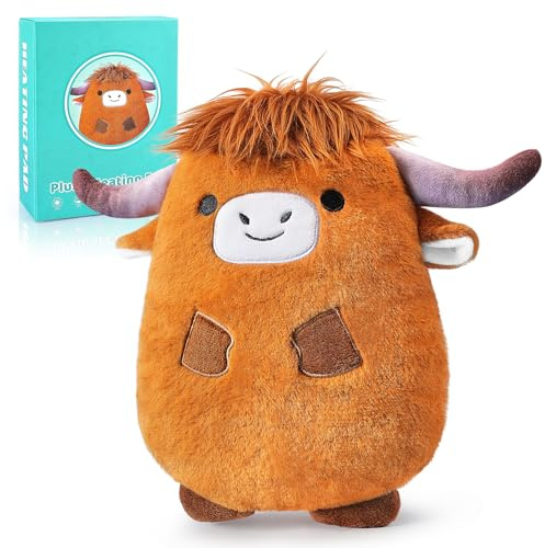 Highland Cow Microwave Heating Pad for Cramps Period & Pain Relief