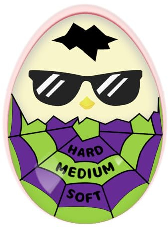Lasubst Color Changing Egg Timer for Boiling Eggs, Purple & Green