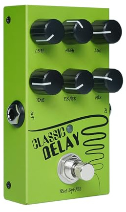 Pedal de efecto de retardo pequeño, pedal de guitarra, buen retardo, equipo de estudio, guitarra compacta