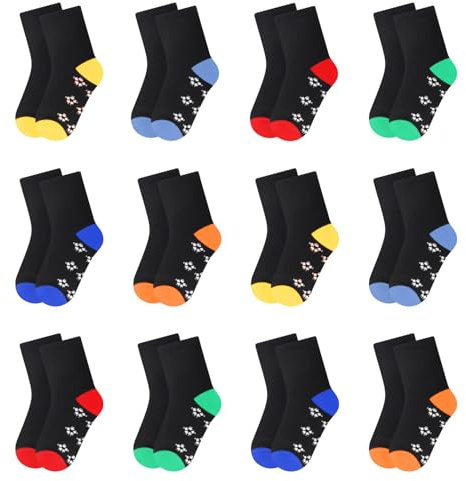L&K-II 10/12 pares de calcetines deportivos para niños y niñas calcetines de invierno calcetines deportivos de algodón largo 2819