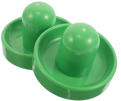 TOYANDONA Paletas de Hockey de Aire de Abs Resistentes con Mango Ergonómico Verde, 2 Piezas para Accesorios de Mesa de Juego en Casa y Escuelas