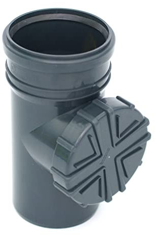 Filtro para tuberías de desagüe con recogedor de hojas DN100, diámetro de 110 HT / KG, color grafito