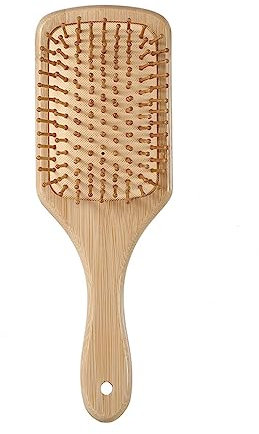 CAISHA Spazzola Per Capelli Spazzola Districante Senza Strappi Grande Con Manico In Bambù Per Tutti I Tipi Di Capelli K100
