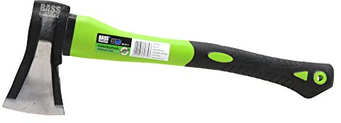 BASS POLSKA Spaltaxt Zimmermannsaxt Spaltbeil Fiberglas Wasserbeständig Ergonomisches Griff Garten Forstwirschaft Holz Bauarbeiten Landarbeiten Solide Herstellung 1250 g