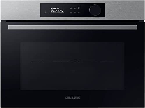 Samsung Bespoke Series 5 NQ5B5763DBS Wifi Connected Built In Compact Electric Single Oven with Microwave Function - Stainless Steel