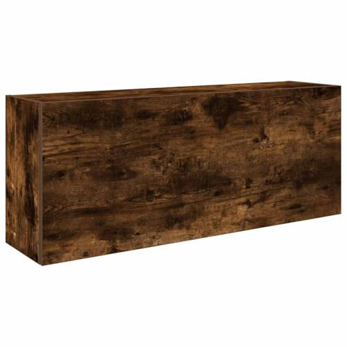 vidaXL Bad-Wandschrank Räuchereiche 100x25x40 cm Holzwerkstoff, Bad-Hängeschrank, Hängeschrank Badezimmer, Wand-Badschrank, Hängeschrank Bad