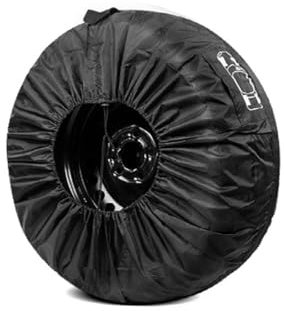 JEYORZY 1 pcs Borsa Pneumatici Auto, Copertura Della Ruota di Scorta, Copertura per Pneumatici, Copri Gomme, Auto Ruota Copertura, Borsa per Pneumatici, per Rimorchio Camper Camion SUV Auto, Nero, S