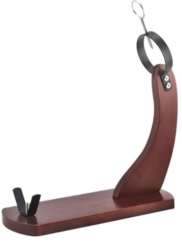 Didiseaon Ham Stand Wooden Stainless Steel Stable Display Rack