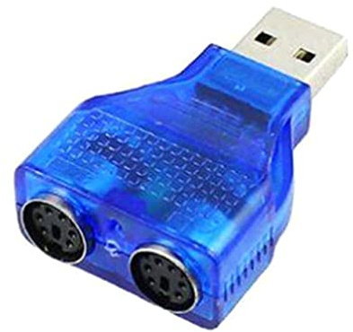 FIRSTXIU PS/2 Dual PS/2 Mini Din 6Pin 2.0 Laptop USB macho convertidor adaptador a hembra