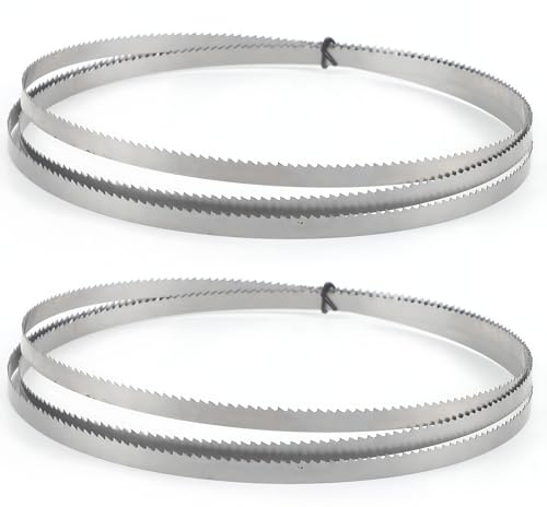 2 PCS Bandsaw Blade Premium Quality for Cutting Wood, Plastic, Acrylic, MDF（1400 * 6.35 * 0.35 * 10T）