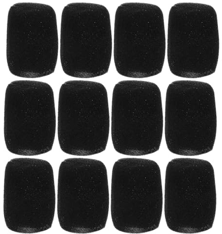 Cabilock 15 Piezas Fundas de Esponja para Micrófonos Cubierta Protectora Interna para Viento Filtro Antiviento Compatible con Micrófonos de Mano para Karaoke Conferencias y Actuaciones