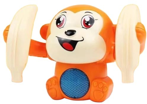 Roll & Glow Monkey Crawling Baby Toy with Lights and Sounds for 6 Months and up
