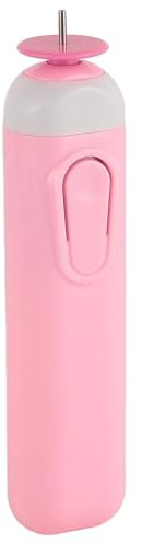 OVAQUIXI Elektriskt Quillingverktyg, Lätt Rullpenna i Plast och Metallpapper med Slitsad Spets, Knappkontroll för Volymcurling och Intrikata Mönster, för DIY-hantverksprojekt Heminredning (Rosa)
