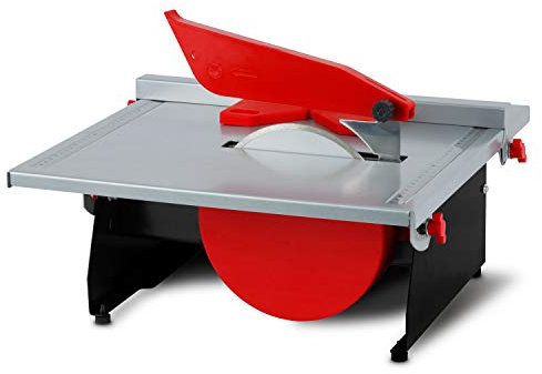 EBERTH Fliesenschneidmaschine Nass, Elektrisch 600 Watt, Elektrischer Fliesenschneider mit 180mm Diamanttrennscheibe, Nassschneider mit Wasserwanne, Parallel und Gehrungs-Anschlag, Neigung bis 45°