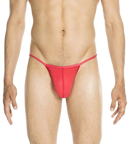 Hom Plume G-string, Tanga Uomo, Rosso (Red 4063), Large