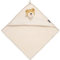 Morgenstern Kinder Kapuzenhandtuch 100 x 100 cm beige creme Badehandtuch Kapuze 100% Baumwolle