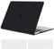 TECOOL Hülle Kompatibel mit MacBook Air M1 (A2337) / MacBook Air 13 Zoll Retina 2020 2019 2018 (A2179 A1932), Ultradünne Schutzhülle Hartschale Case mit Tastaturschutz (EU Layout), Schwarz