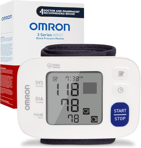 OMRON 3 Series Wrist Blood Pressure Monitor for Home Use