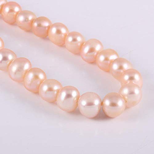 Natural Round Freshwater Pink Pearl Loose Beads 6-7mm 14.2 inch for Jewelry Making