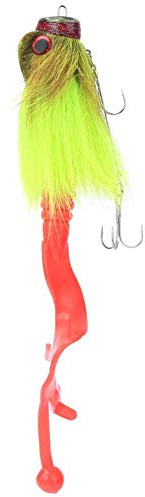 Artificial Fishing Lures Simulation Mouse Shape Resin Lure Bait Soft Bait Tackle with Dual Treble Hook for Saltwater Fresh Water(Green)