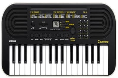 Casio SA-51 Mini Tastiera con 32 Mini Tasti Nero