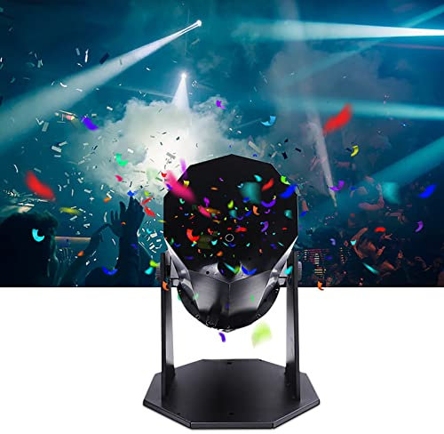 CYTBEK Drahtlose Konfetti-Kanone, 1500 W elektrische Konfetti-Maschine, mit Fernbedienung, Hochzeits-Konfetti-Concierge-Blumenatmosphärenpistole, Strahlentfernung 8–10 m