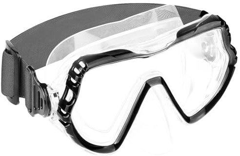Taucherbrille Kinder,Schwimmbrille Kinder 4-16 Jahre,Erwachsene Taucherbrille Teenager,Schnorchelmaske für Jungen Mädchen Jugendliche, Tauchmaske mit 180° Panorama HD Anti Nebel Anti-Leck (Black puls)
