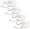 QUARKZMAN 4pcs Tapones de Drenaje para 53-55cm Agujero, Tapón de Desagüe de Goma con 25cm Cadena de Acero Inoxidable Tampões de Drenagem para Bañera Fregadero Lavabo Cocina Ducha, Blanco