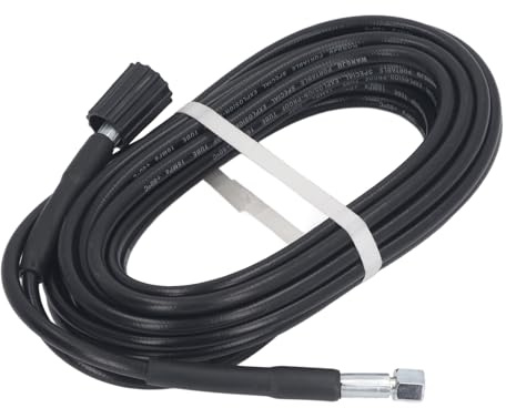 Zerodis Tubo per Idropulitrice Ad Alta Pressione, Tubo in Gomma PVC da 10 M Antideflagrante, M22x1,5mm-14mm, dell'acqua Flessibile per Tubi Hardware per la Pulizia dell'auto (Tipo a tesa concava)