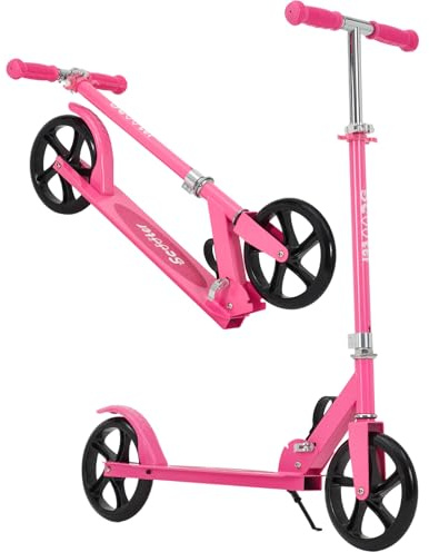 Garvee Trottinette Enfants Pliable à 2 Roues Grands, Trottinette Pliable Hauteur Réglable Scooter, Trottinette pour Filles Et Garçons, Scooter 6+ Ans
