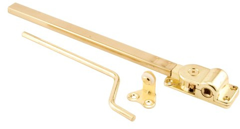 Prime-Line H 3687 10-3/4 In. Brass Plated Reversible Casement Window Operator, for Parlyn Windows (Single Pack)