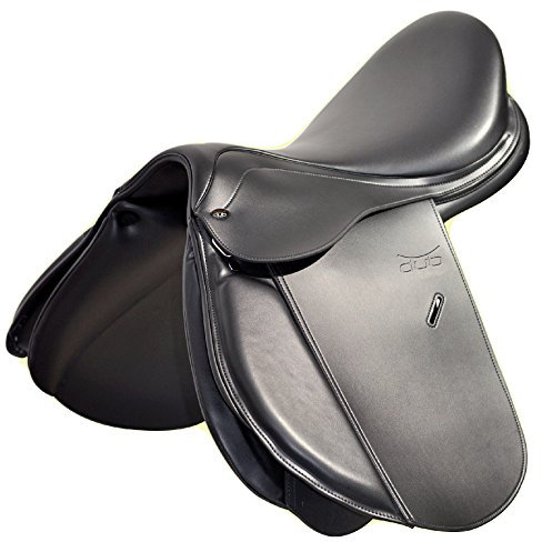 United Sportproducts Germany USG Tekna Club Sattel, glatt, Farbe:schwarz, Groesse:17