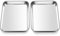 Mini Oven Tray, Onader Stainless Steel Small Baking Trays Sheets Pan, Rectangle Cake Tin Perfect for Baking Cooking Serving, Healthy & Heavy Duty, Mirror Finished & Dishwasher Safe, 23.7x17.7x2.5cm