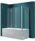Mai & Mai Duschwand für Badewanne Badewannenwand Badewannenfaltwand 6mm Sicherheitsglas mit NANO-Versiegelung Badewannenaufsatz Badewannentrennwand BTH: 70x130x140cm