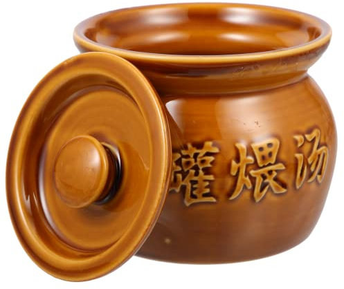HEMOTON Topf Französische Zwiebelsuppe Ofenfest Ofenfeste Suppenschalen Dampfsuppenschüssel Koreanische Schüssel Küche Suppenglas Kochgeschirr Für Den Herd Mit Deckel Bezirk Sha Keramik