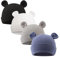 XIAOHAWANG Babymütze Neugeborene Mädchen Jungen Mütze Baby Beanie Baumwolle für 0-12 Monate Babys Unisex Erstlingsmütze (Frühchen, Weiß + Schwarz + Grau + Dunst blau)