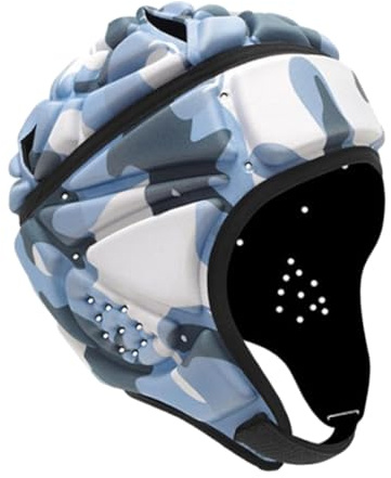 Perfeclan Casco da Rugby Casco da Rugby Comodo da Indossare Casco da Football Leggero Imbottito e Morbido per Lanciatore Calcio Flag Football, Stile c