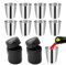 Tazze In Metallo Impilabili, Bicchierini in Acciaio Inossidabile, Bicchierini in Acciaio Inossidabile, 8PCS 30ML Mini Bicchieri da Shot Portatili Bicchieri da Shot in Acciaio Inox