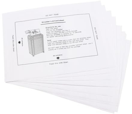 Lurrose 8St professionelles Aktenvernichteröl Schmierölpaket Haupt Ölpapier Klinge