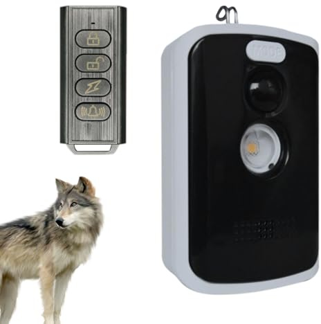 Alarme de Camping télécommandée – Alarme extérieure Anti-Animaux | Dispositif de sécurité Polyvalent avec lumière d'alerte Lumineuse, Installation Facile, sécurité améliorée activée par Le