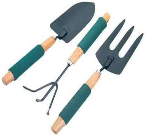 Utomhusväderflöjel 3-pack trädgårdsredskap med spade, klor och gafflar