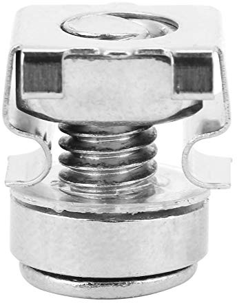 Spacnana Kit de Montaje de Tuerca Enjaulada, Hierro Niquelado, Duradero para Bastidores de Servidores, Tamaños M5 M6, Ideal para Gabinetes de Red (M5*16(20PCS))