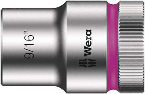 Wera 05003621001 9/16-Inch 8790 HMC Zyklop Socket with Hexagon Drive - Silver