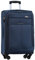 BEIBYE Leichter Stoffkoffer Kofferset Trolley Außentaschen Dehungsfuge mehr Stauraum mit Zahlenschloss (Blau, L-Mittlerer Koffer-64cm)